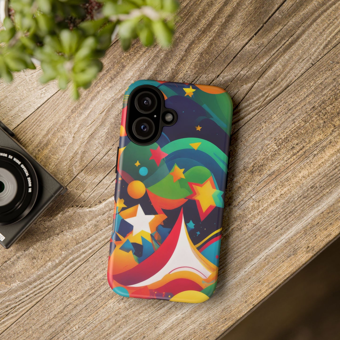 Vibrant Phone Case - Colorful Tough Cases for Stylish Protection, Personalized Gift for Friends, Ideal for Birthdays, Fun Design