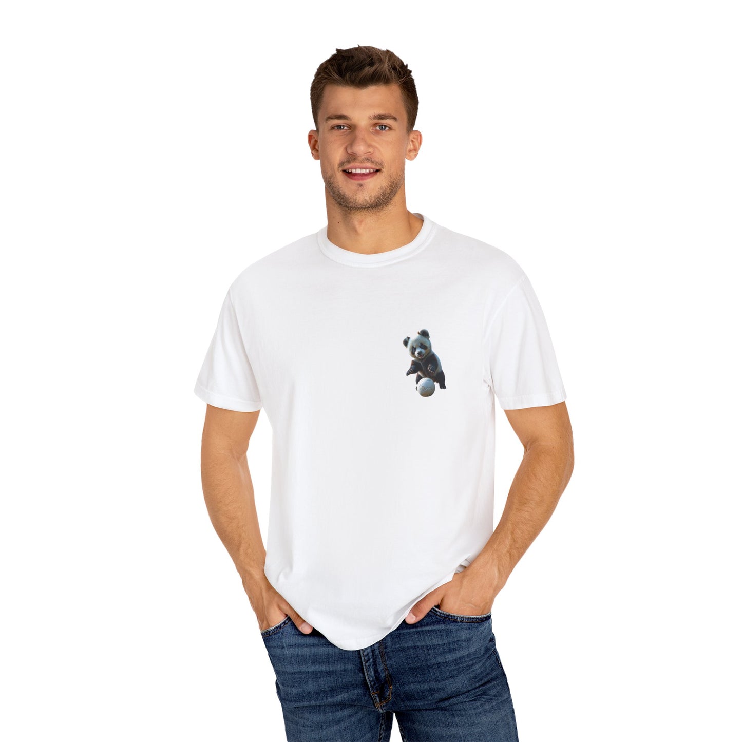 Cute Panda Graphic Unisex T-Shirt - Fun and Casual Wear