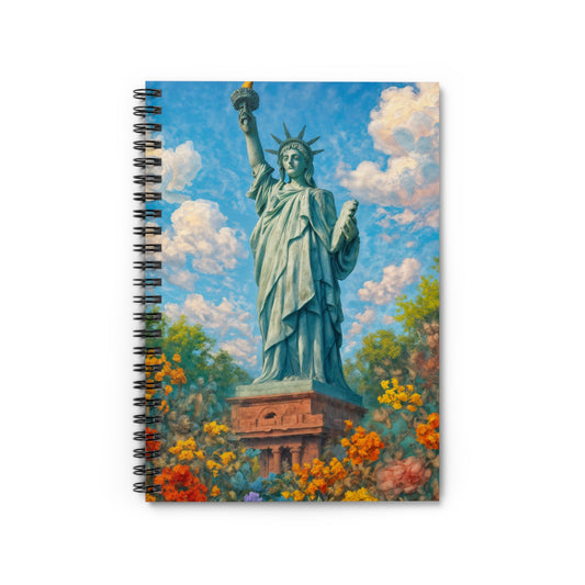 Statue of Liberty Spiral Notebook — Inspirational NYC Journal (Ruled)