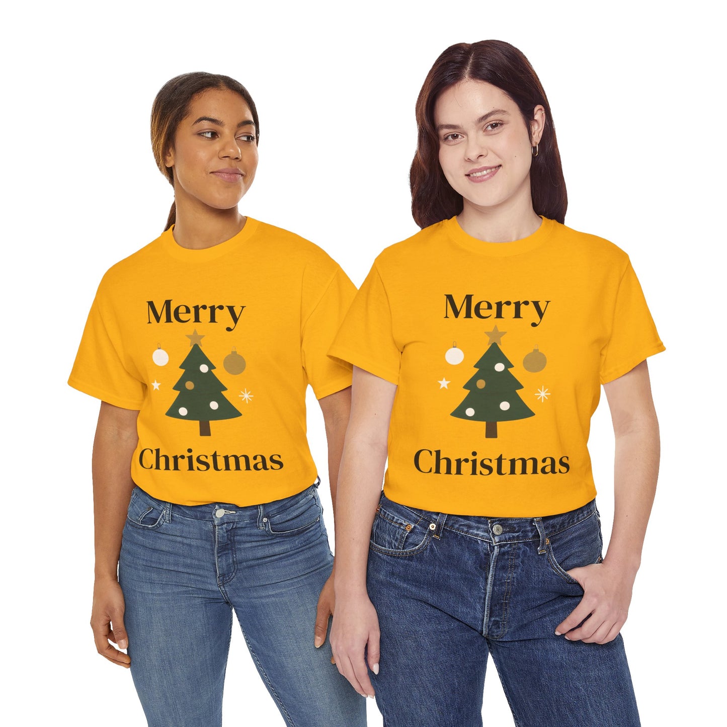 Merry Christmas Tree Tee — Festive Holiday Graphic T-Shirt