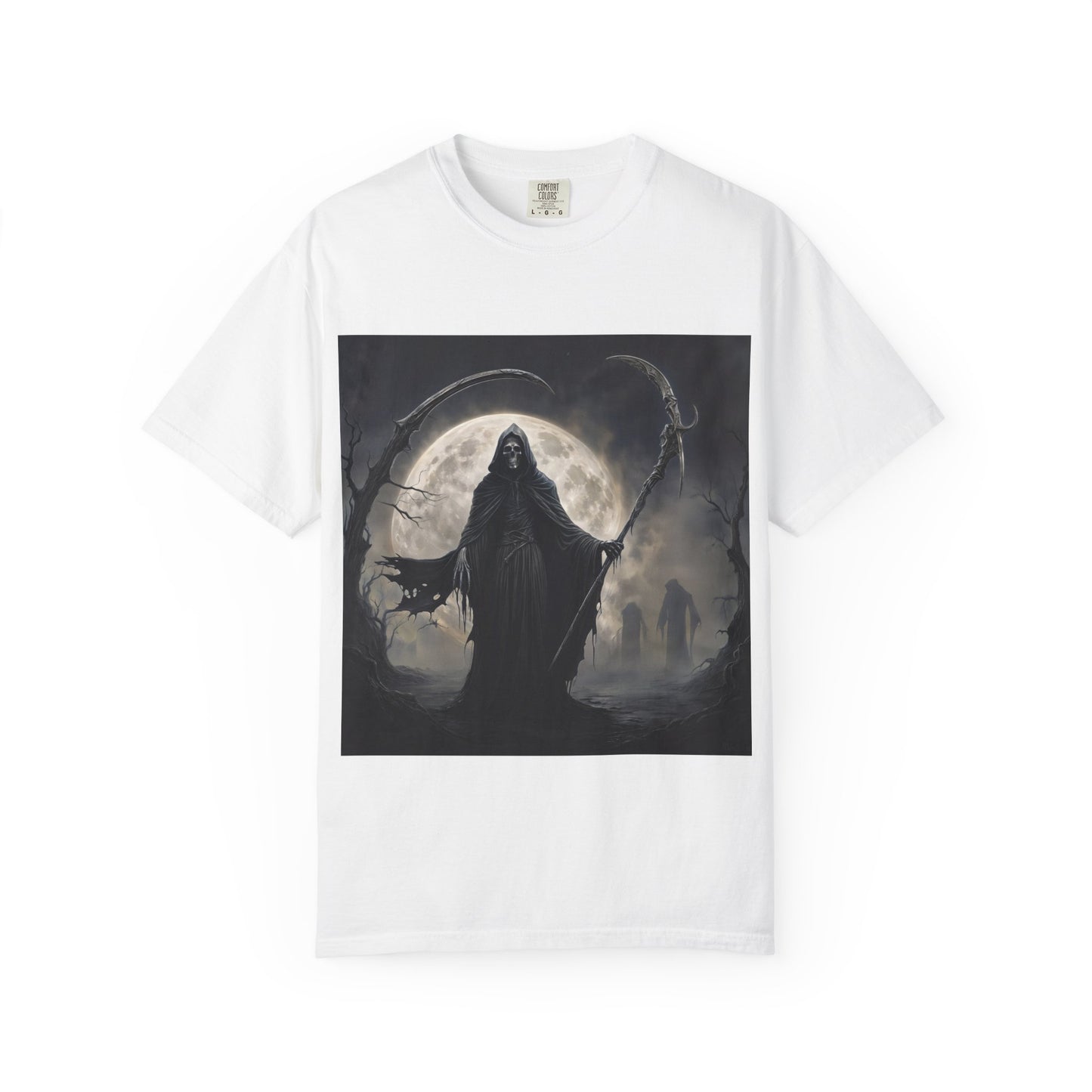 Unisex "The Grim Reaper" T-Shirt – Garment-Dyed Modern Fit Tee