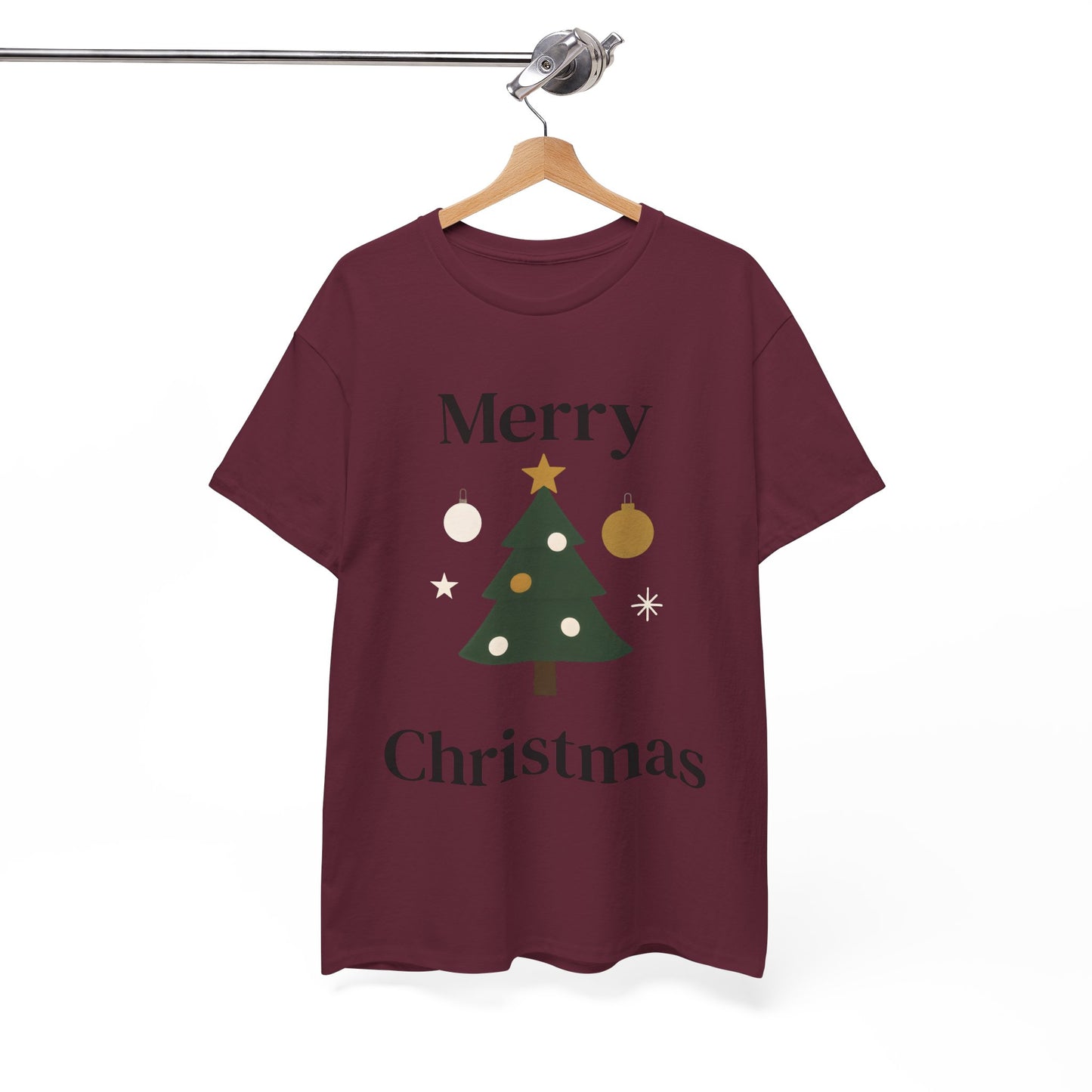 Merry Christmas Tree Tee — Festive Holiday Graphic T-Shirt
