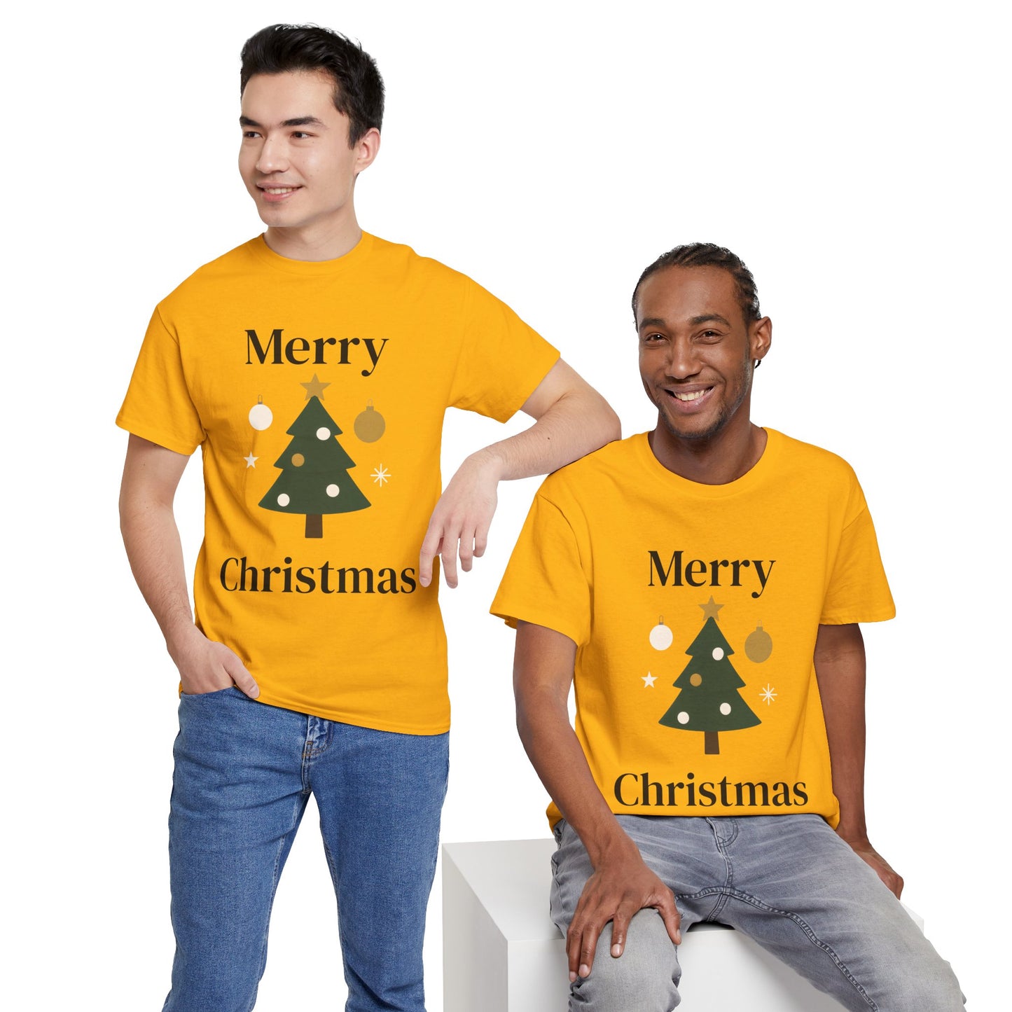 Merry Christmas Tree Tee — Festive Holiday Graphic T-Shirt