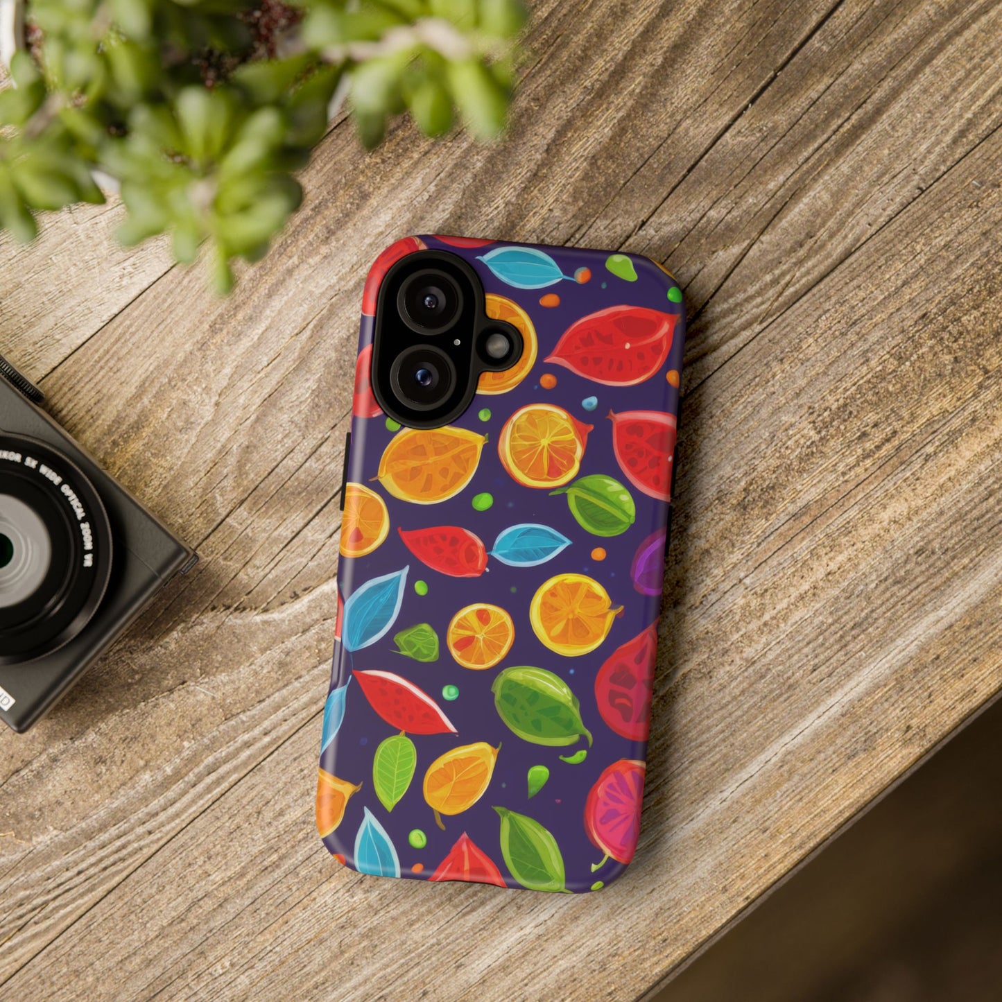 Colorful Fruit Phone Case, Tough Phone Cover, Cute Galaxy Case, Summer Vibe Accessories, Fun Phone Protector