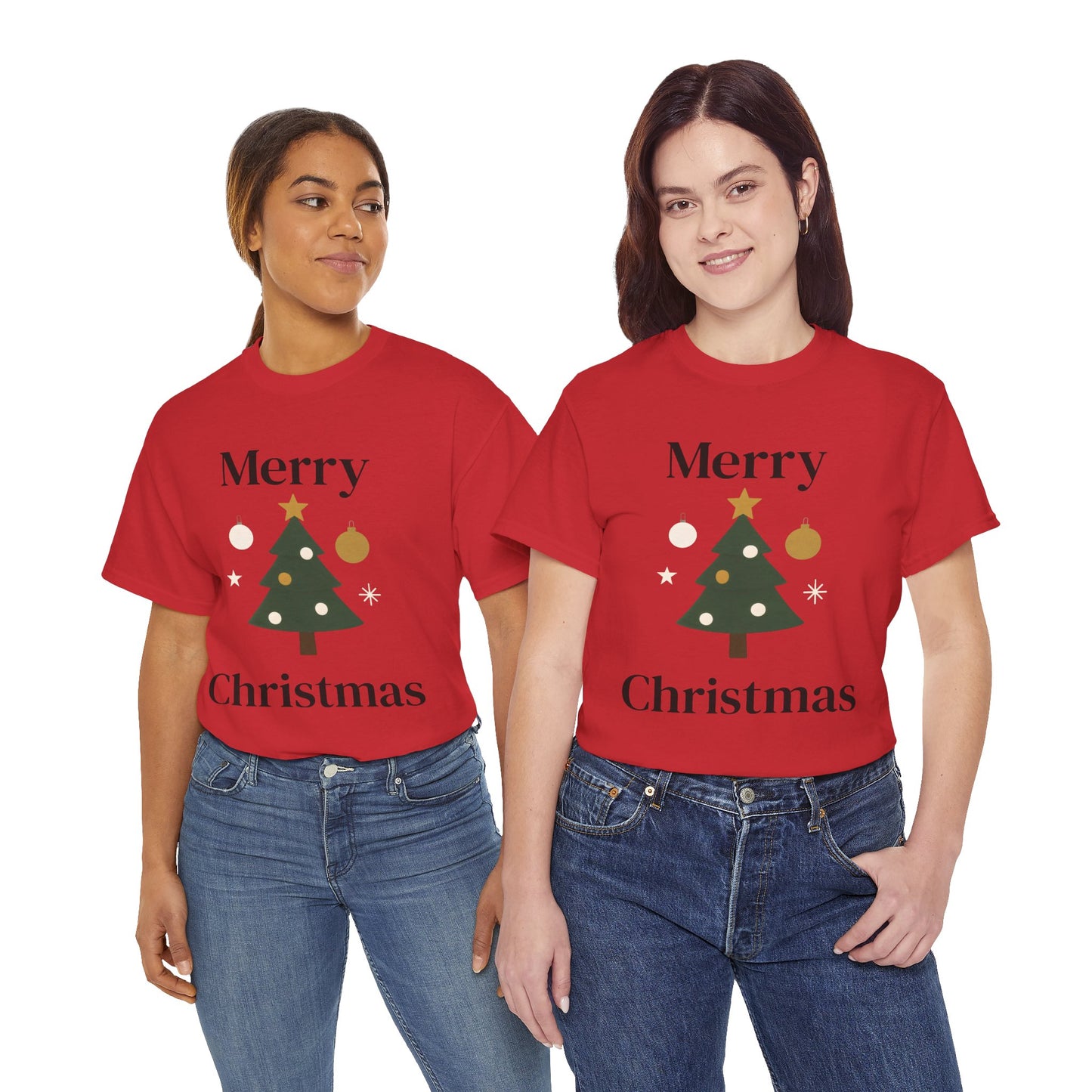 Merry Christmas Tree Tee — Festive Holiday Graphic T-Shirt