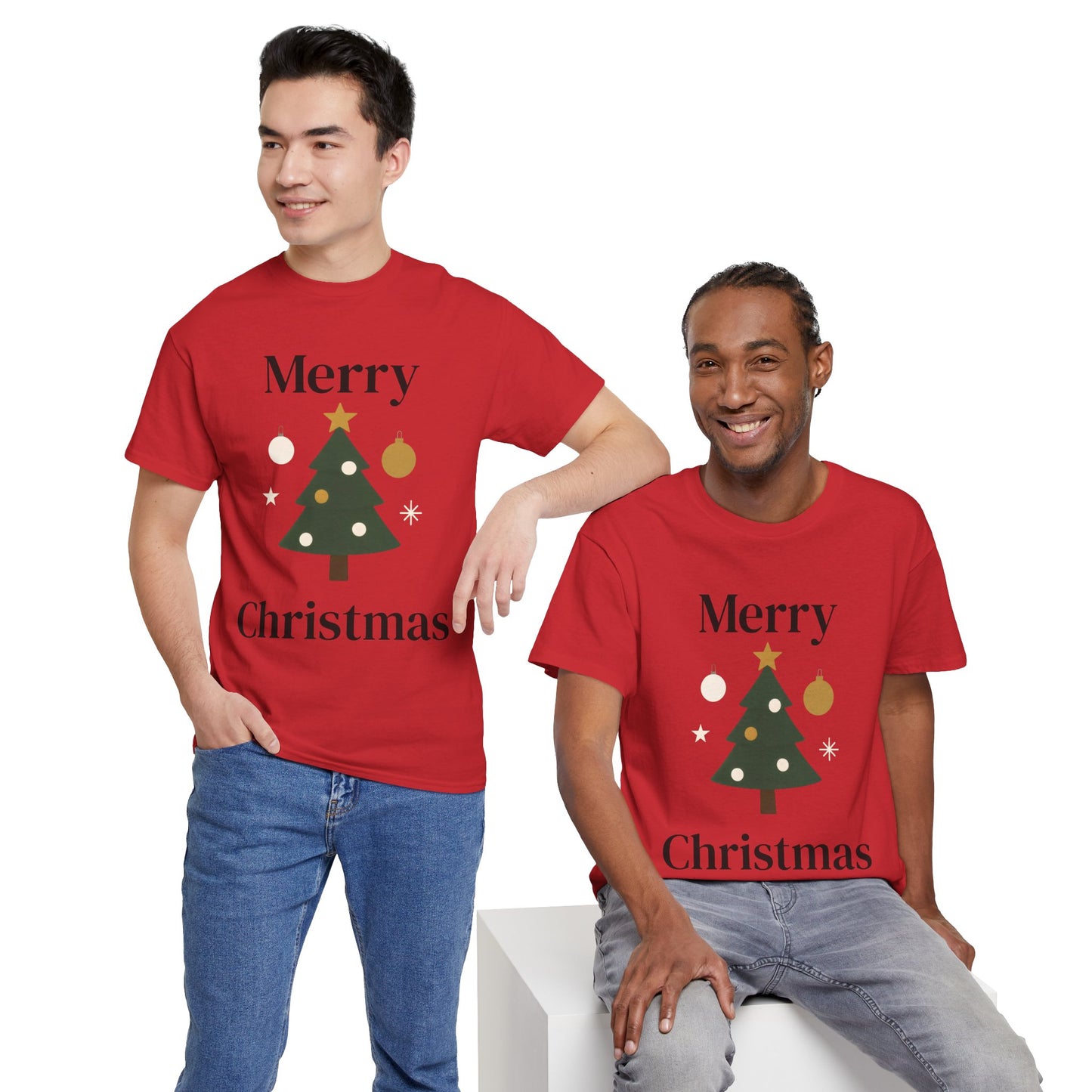 Merry Christmas Tree Tee — Festive Holiday Graphic T-Shirt