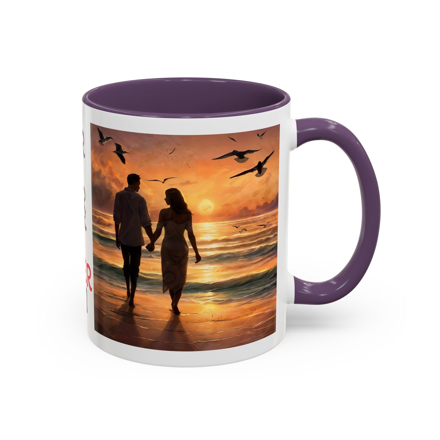 Mug - Romantic Sunset Coffee Mug - Love Forever Design