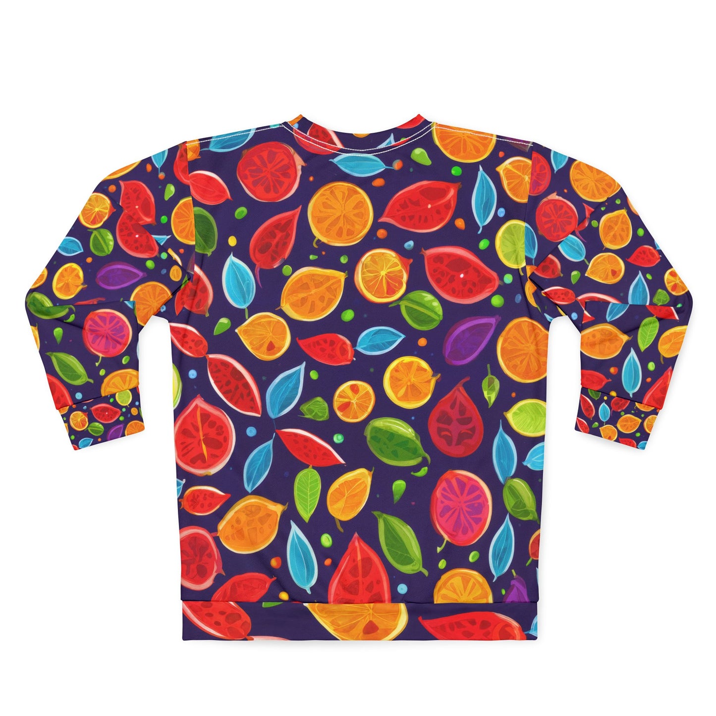 Colorful Leaf Print Sweatshirt | Cozy Fall Apparel & Gift for Nature Lovers
