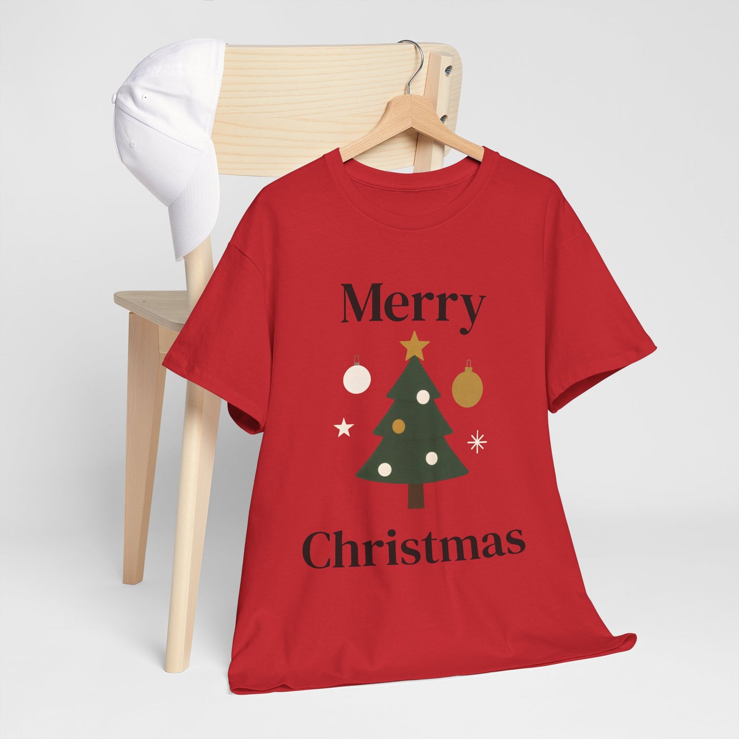 Merry Christmas Tree Tee — Festive Holiday Graphic T-Shirt