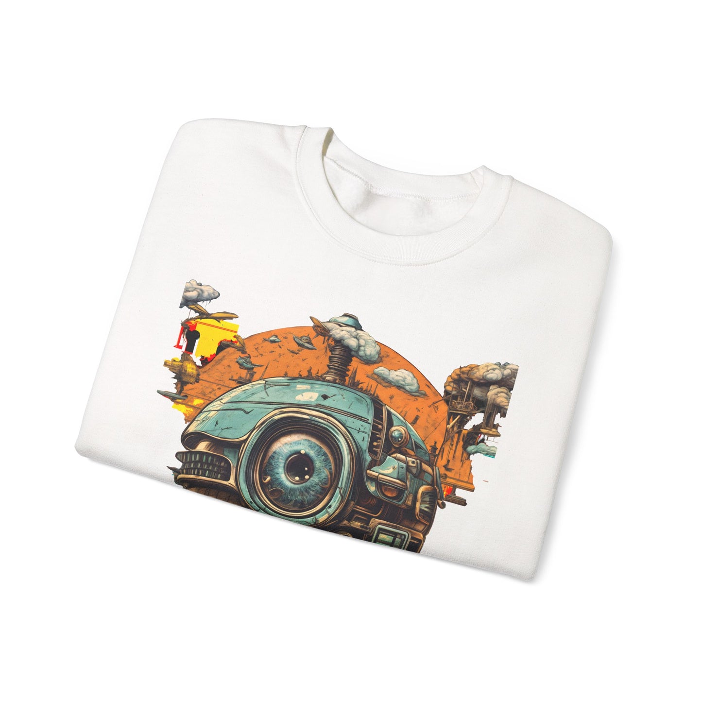 Vintage Space Explorer Crewneck Sweatshirt - Unisex Heavy Blend