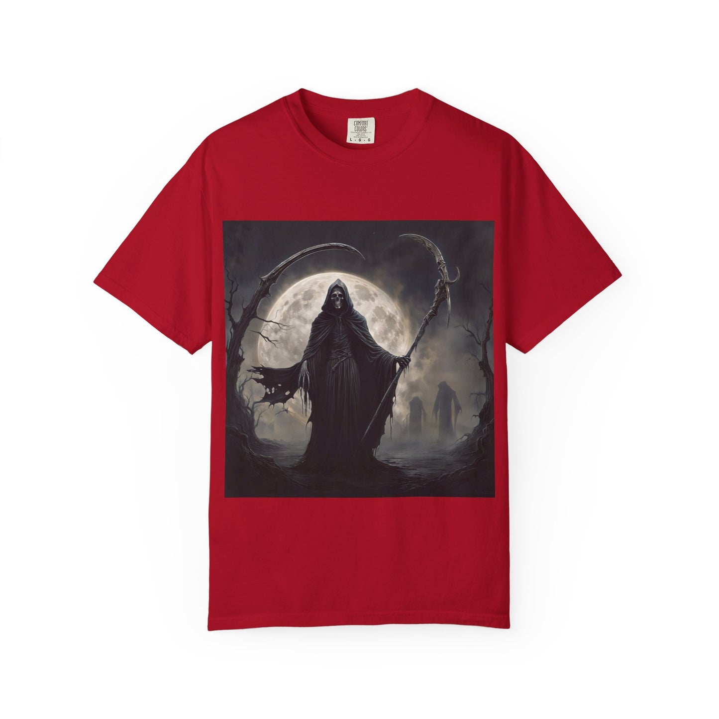 Unisex "The Grim Reaper" T-Shirt – Garment-Dyed Modern Fit Tee