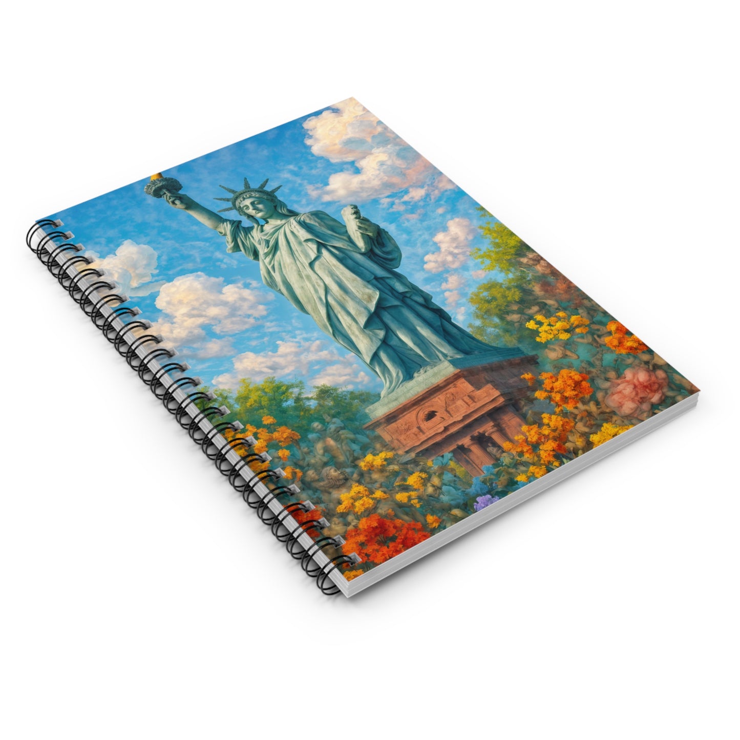 Statue of Liberty Spiral Notebook — Inspirational NYC Journal (Ruled)