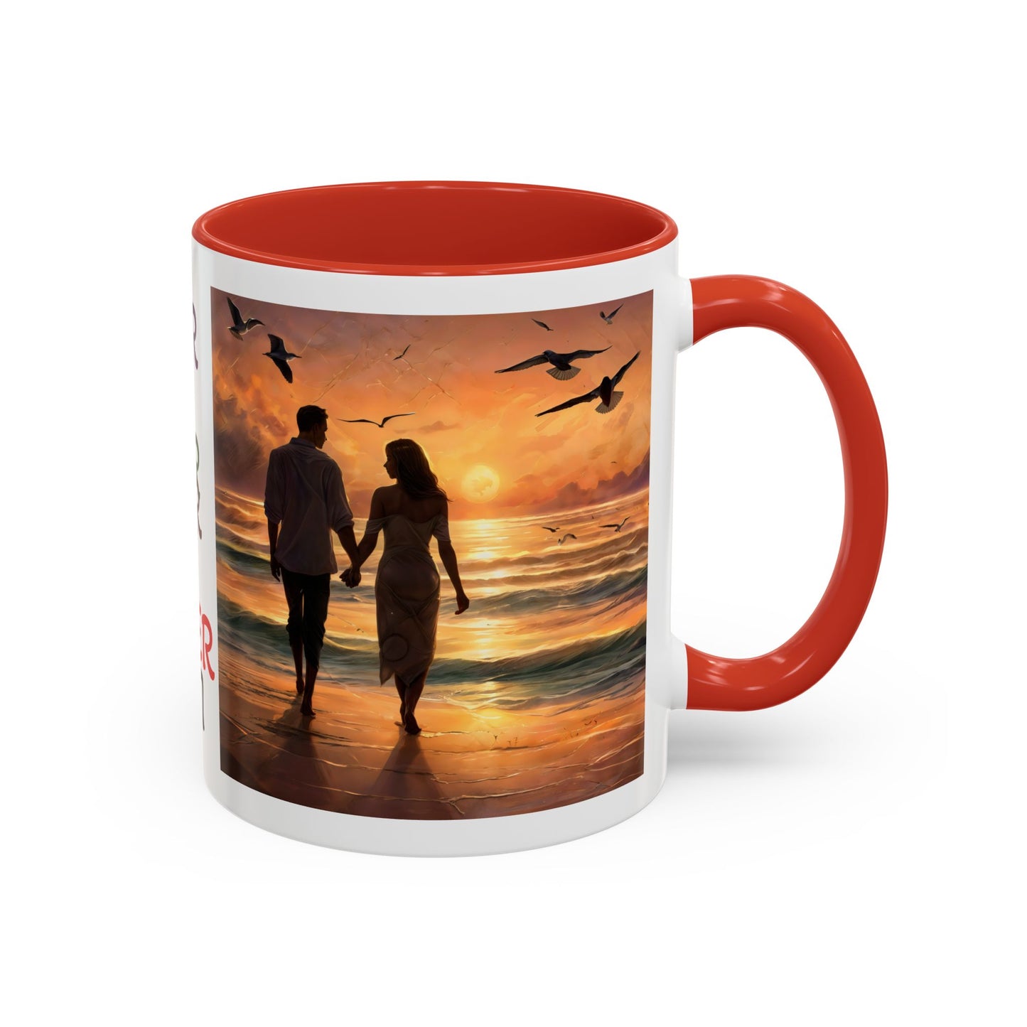 Mug - Romantic Sunset Coffee Mug - Love Forever Design