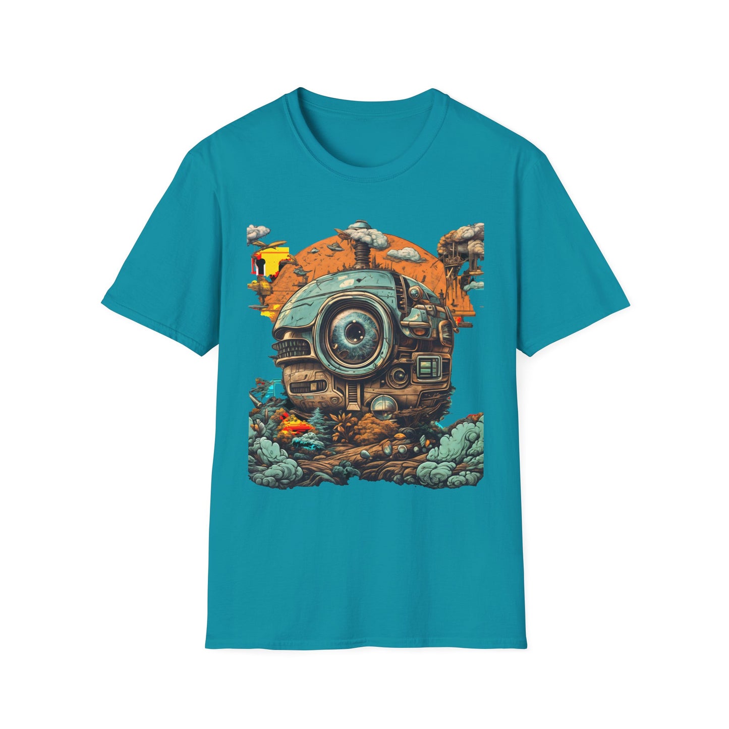 Futuristic Robot Explorer T-Shirt | Bold Sci-Fi Art Design