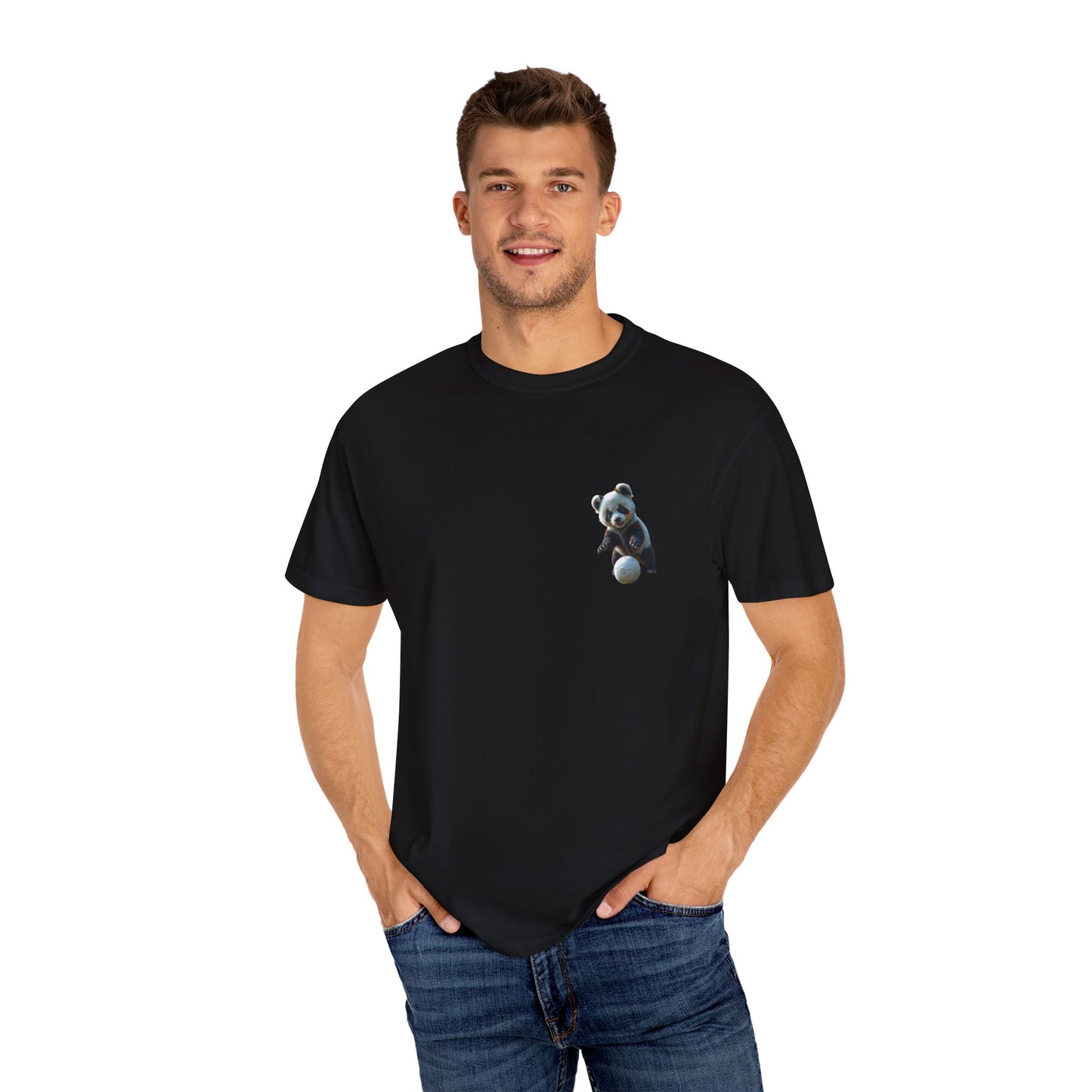 Cute Panda Graphic Unisex T-Shirt - Fun and Casual Wear