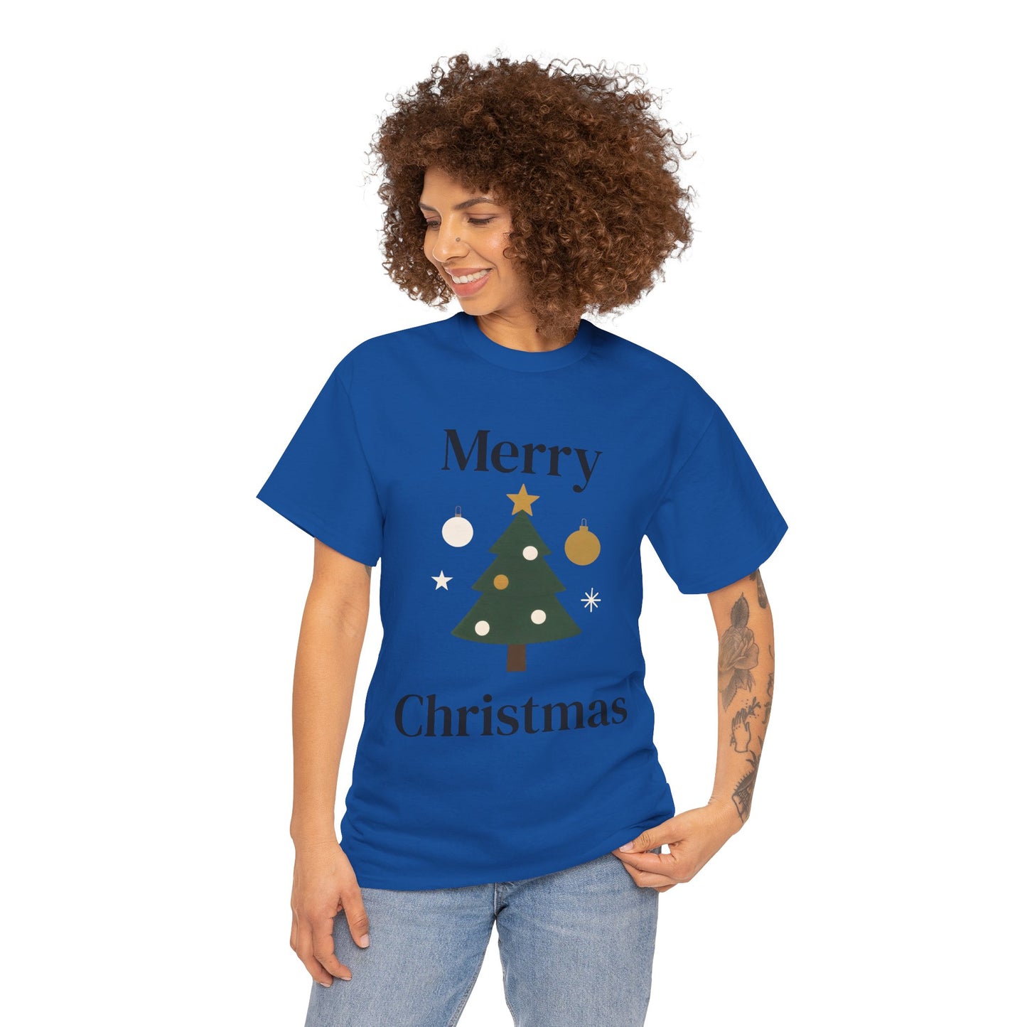 Merry Christmas Tree Tee — Festive Holiday Graphic T-Shirt