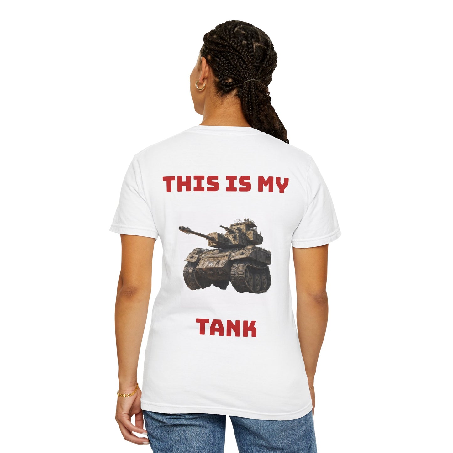 Military-Themed Unisex Garment-Dyed T-Shirt, Casual Wear, Gifts for Veterans, Unique T-Shirt for Army Enthusiasts, Tank Graphic Tee, [...]