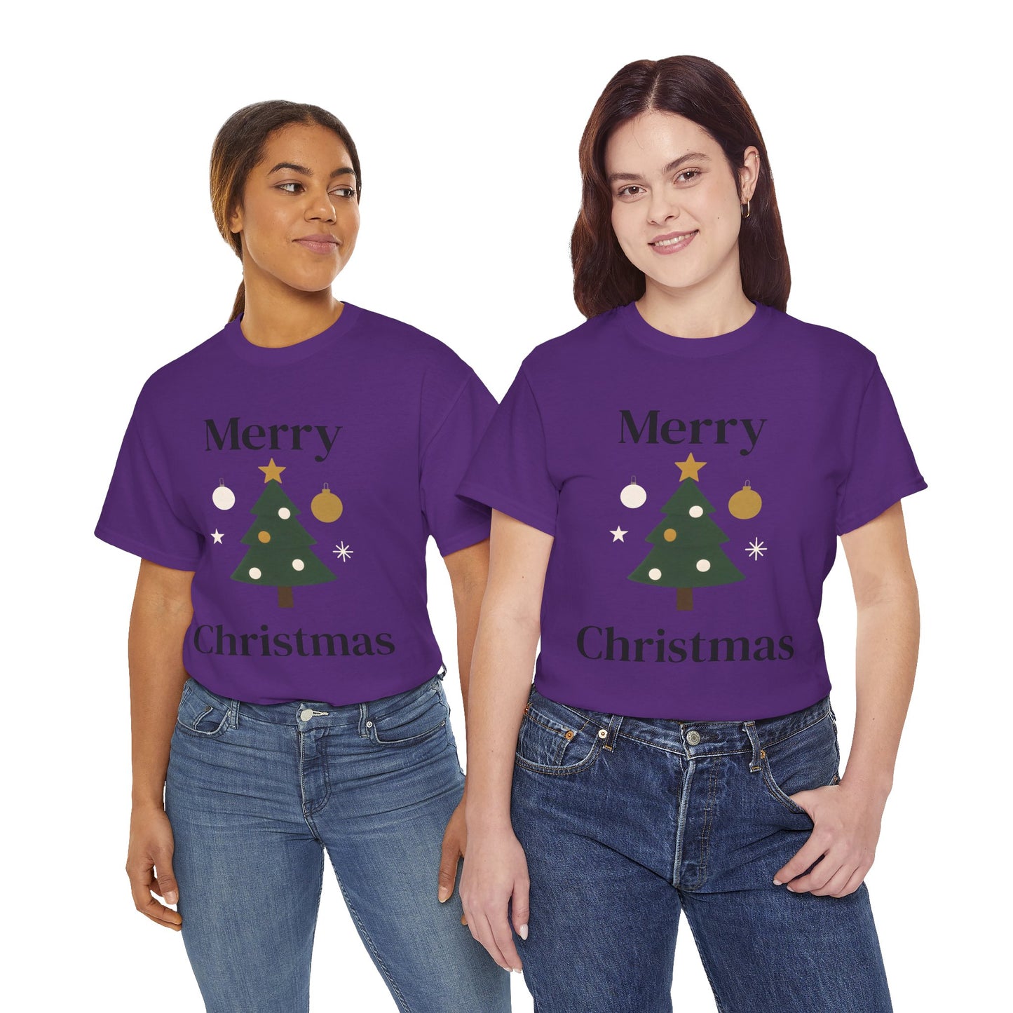 Merry Christmas Tree Tee — Festive Holiday Graphic T-Shirt