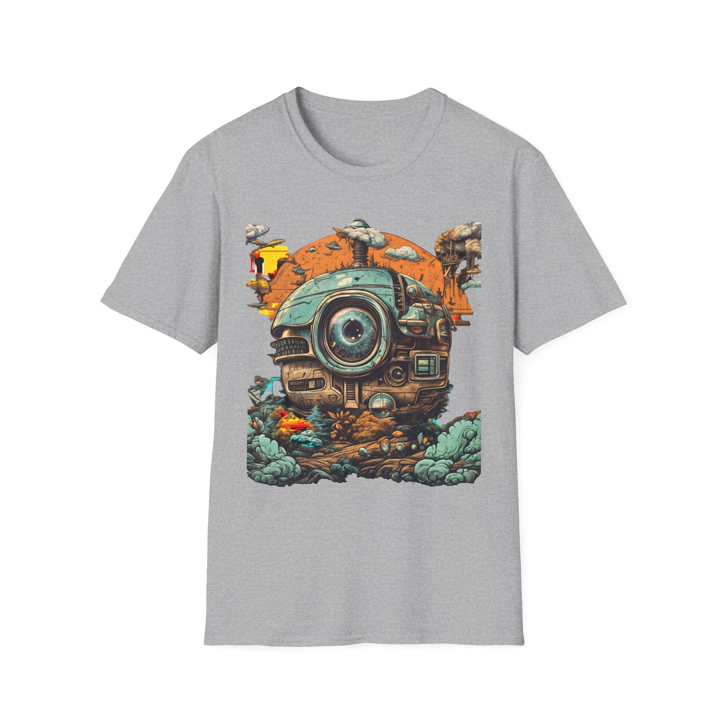 Futuristic Robot Explorer T-Shirt | Bold Sci-Fi Art Design