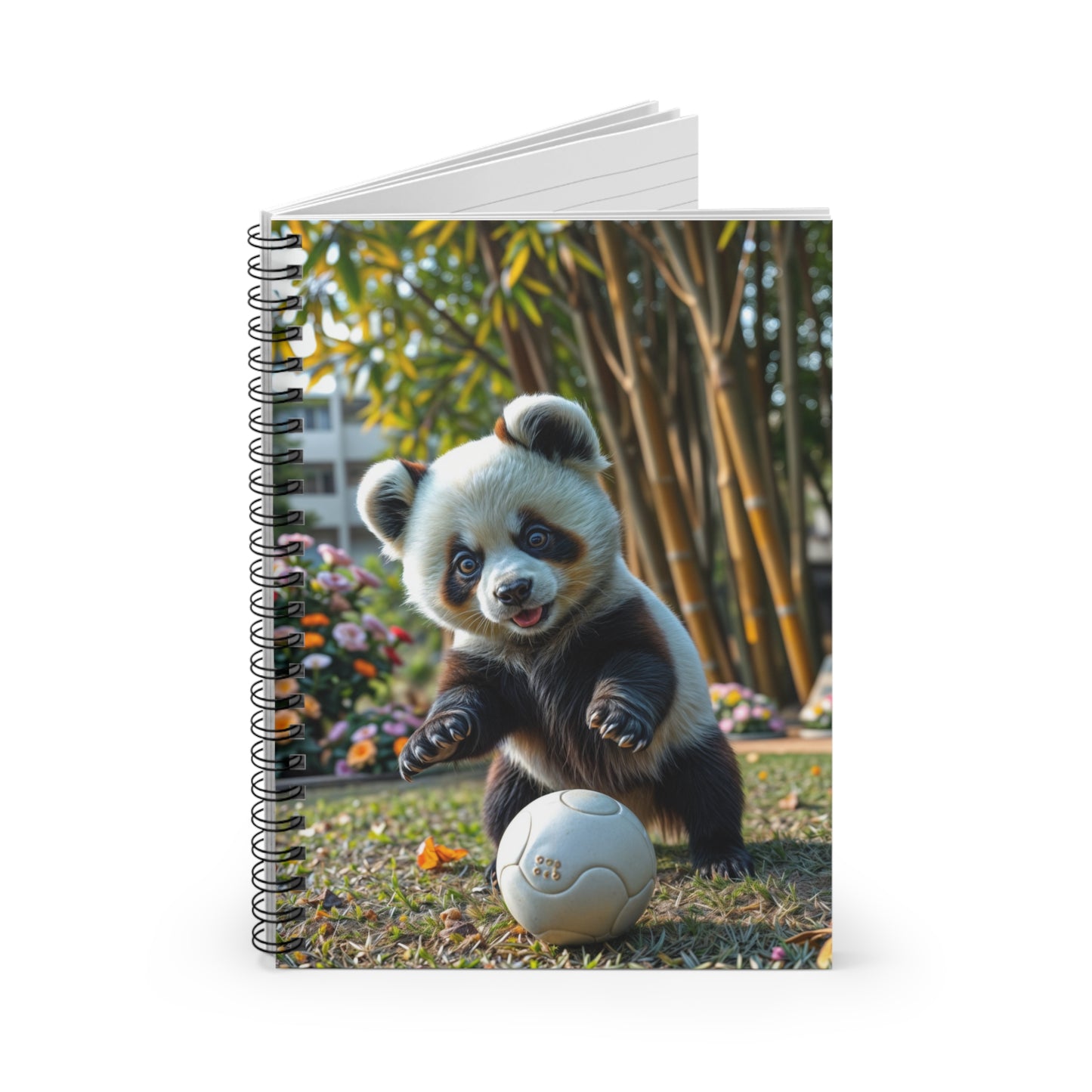 Cute Panda Spiral Notebook - Perfect for School and Gift Giving