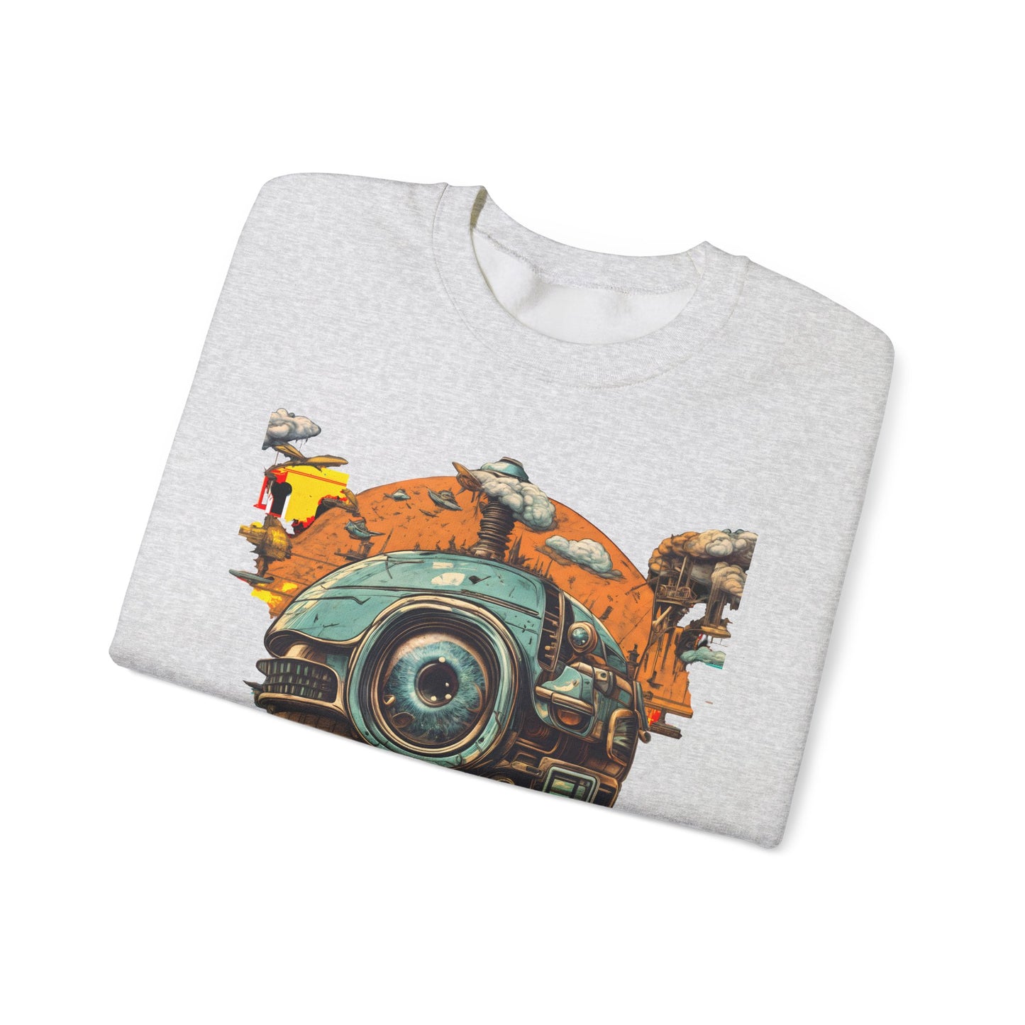 Vintage Space Explorer Crewneck Sweatshirt - Unisex Heavy Blend