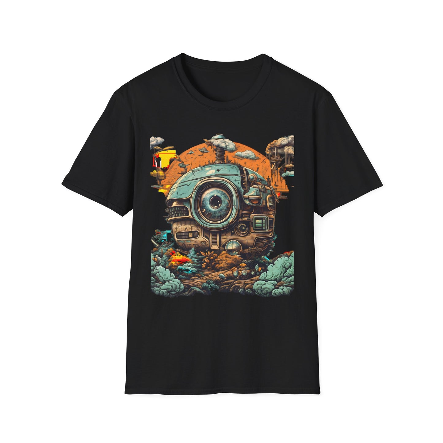 Futuristic Robot Explorer T-Shirt | Bold Sci-Fi Art Design