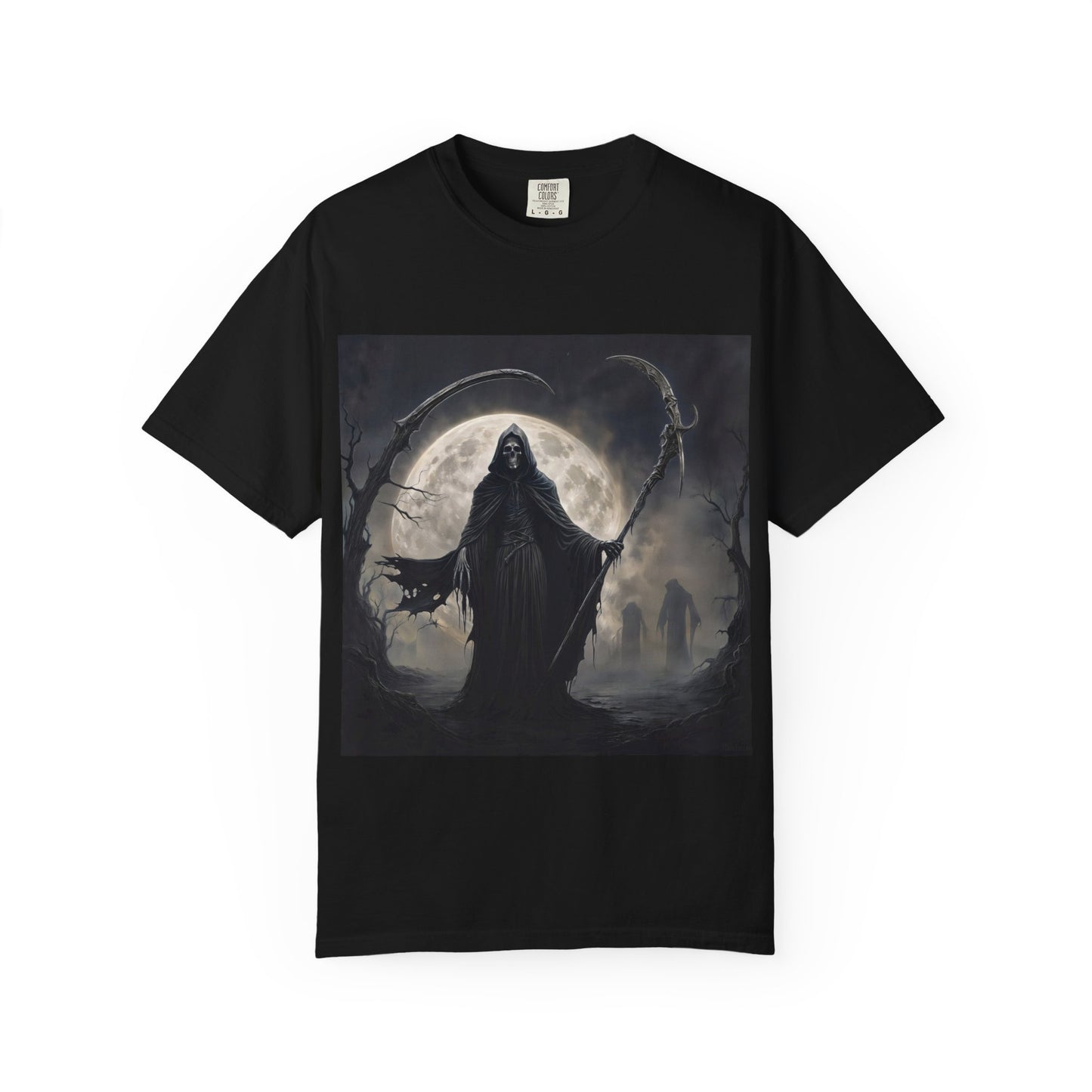 Unisex "The Grim Reaper" T-Shirt – Garment-Dyed Modern Fit Tee