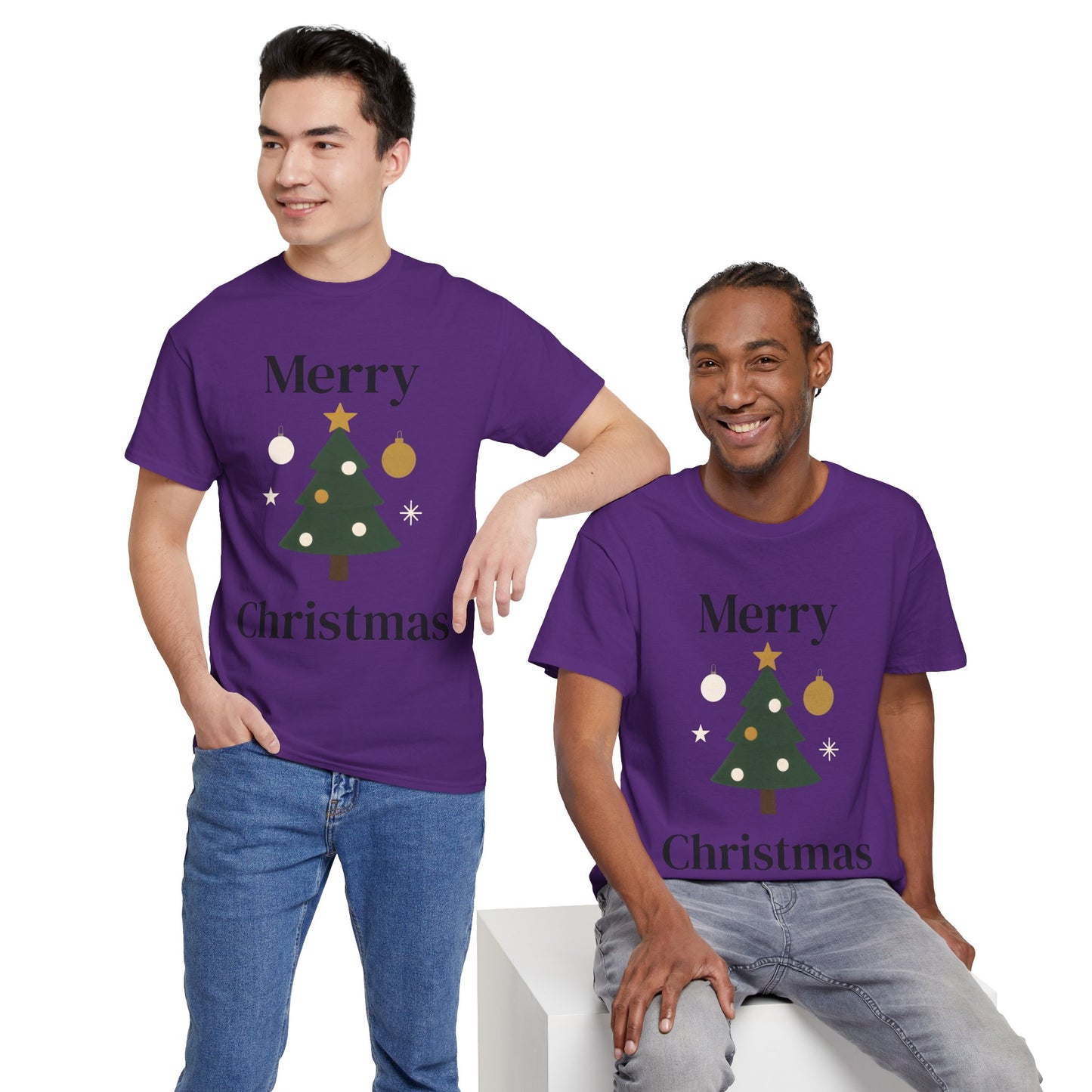 Merry Christmas Tree Tee — Festive Holiday Graphic T-Shirt