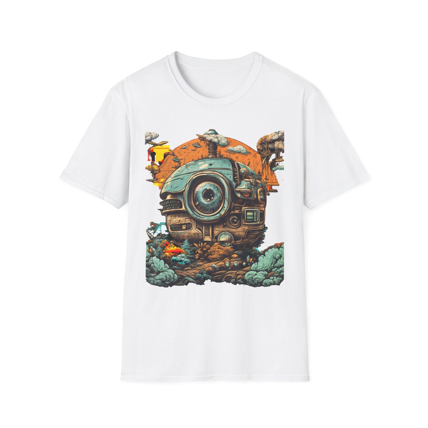 Futuristic Robot Explorer T-Shirt | Bold Sci-Fi Art Design