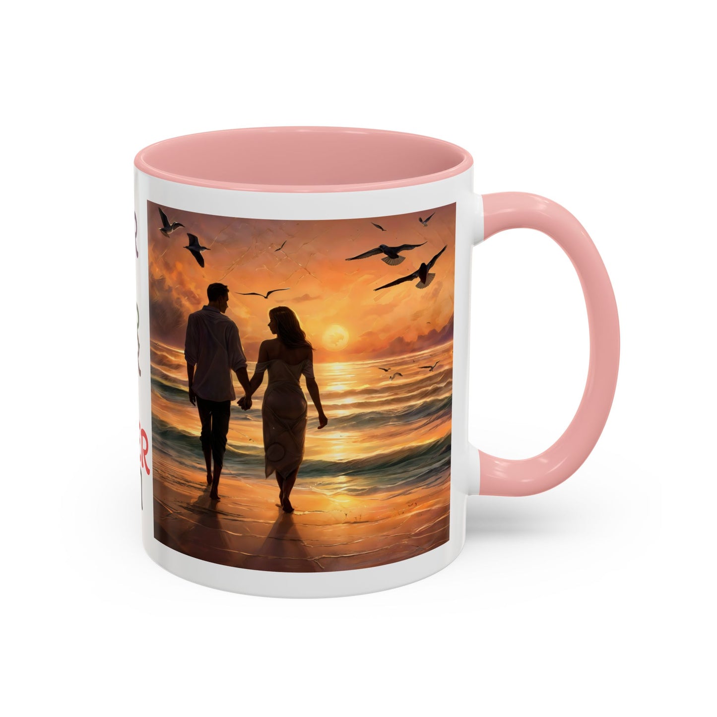 Mug - Romantic Sunset Coffee Mug - Love Forever Design