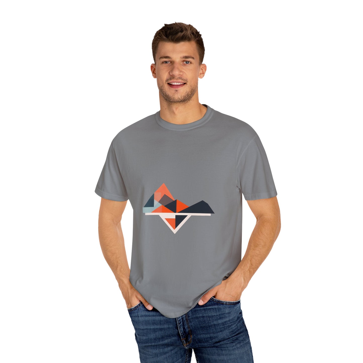 Geometric Print Unisex T-Shirt | Casual Wear & Gift for Him/Her