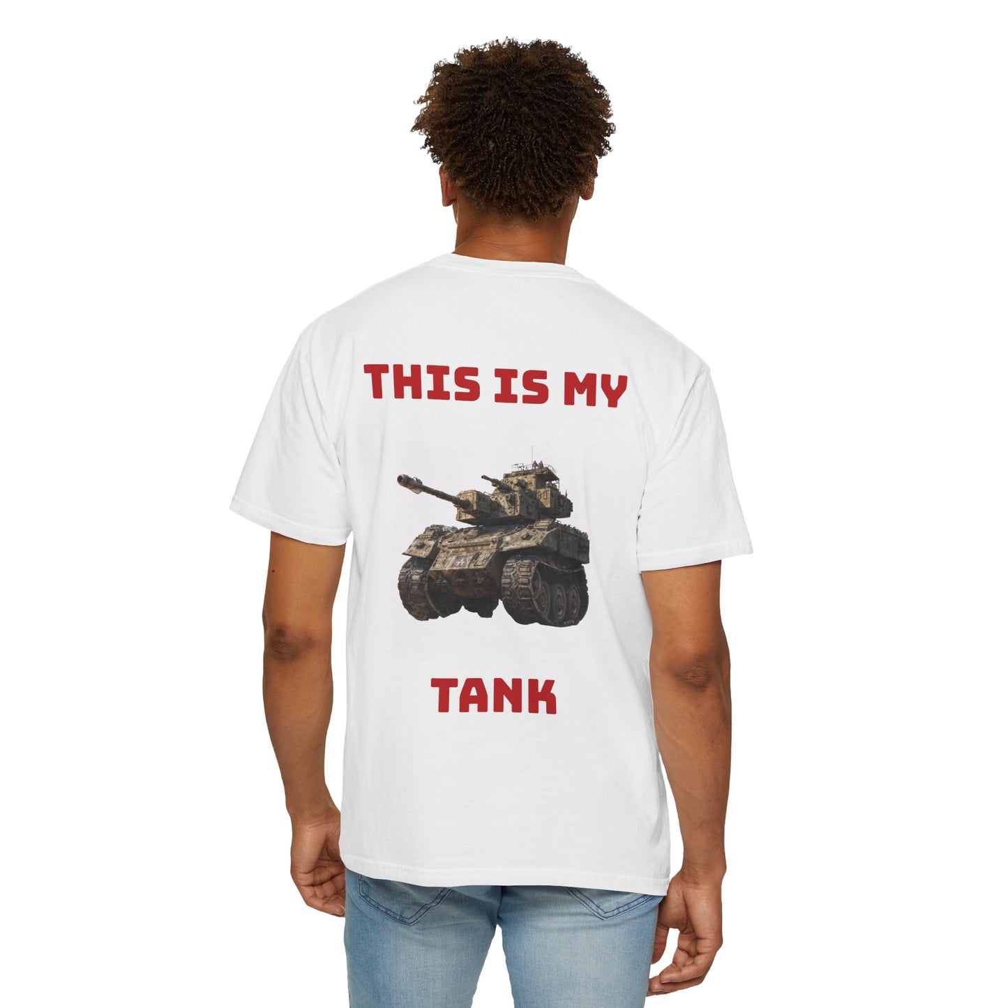 Military-Themed Unisex Garment-Dyed T-Shirt, Casual Wear, Gifts for Veterans, Unique T-Shirt for Army Enthusiasts, Tank Graphic Tee, [...]