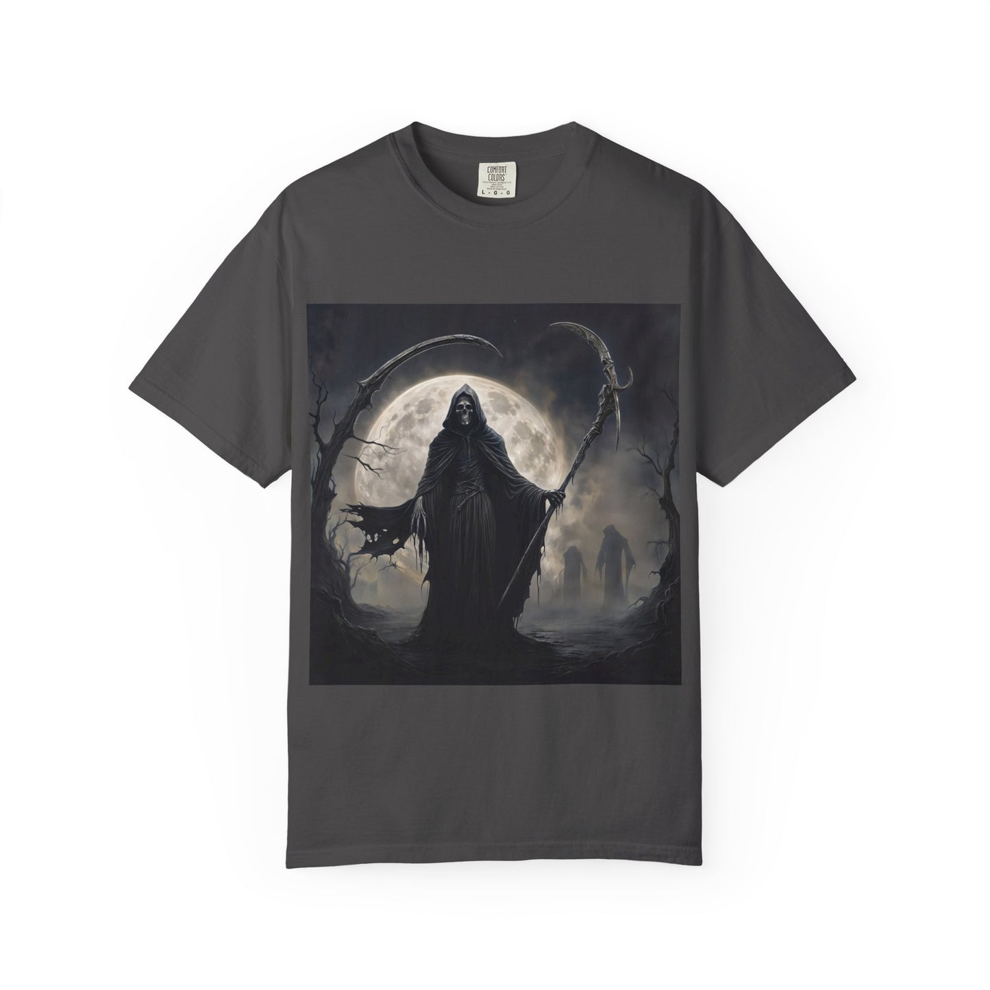 Unisex "The Grim Reaper" T-Shirt – Garment-Dyed Modern Fit Tee