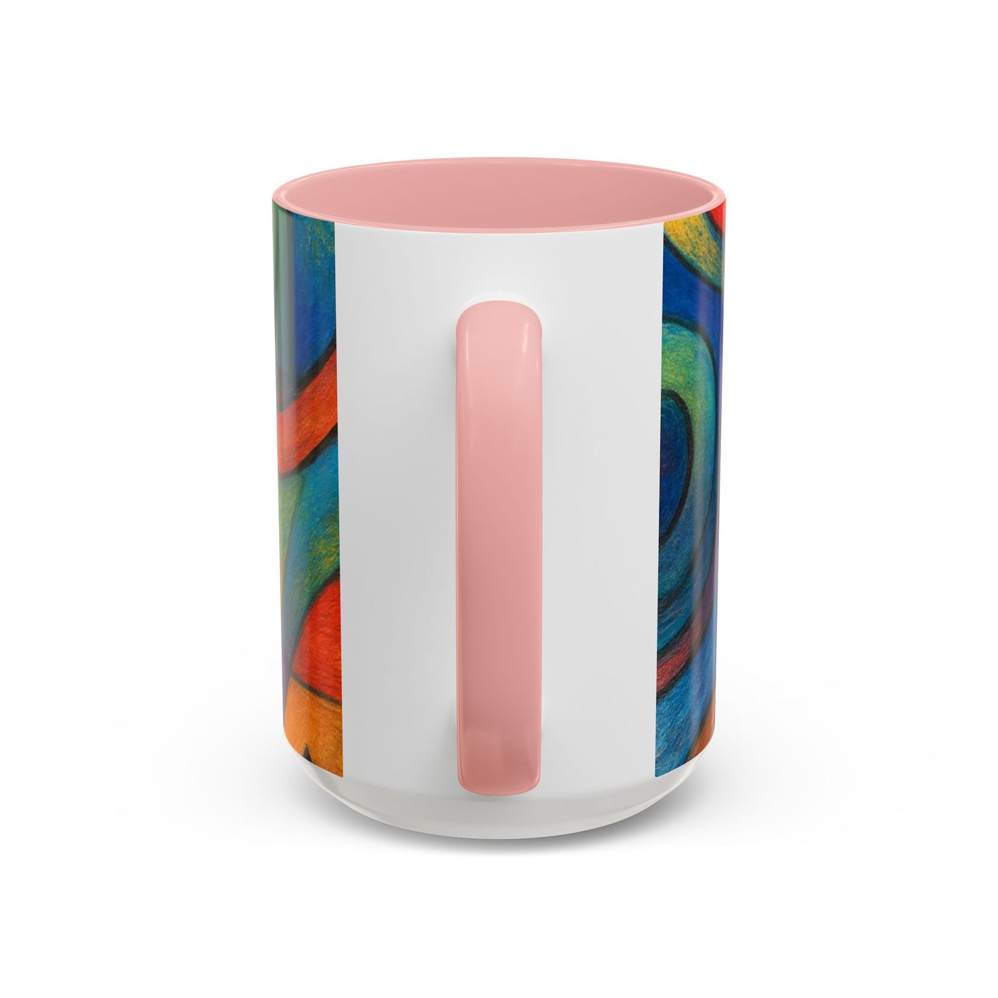 Abstract Colorful Geometric Coffee Mug — Vibrant Modern Art Accent 11/15oz